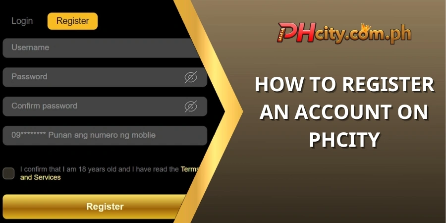 How to Register an Account on PHCITY